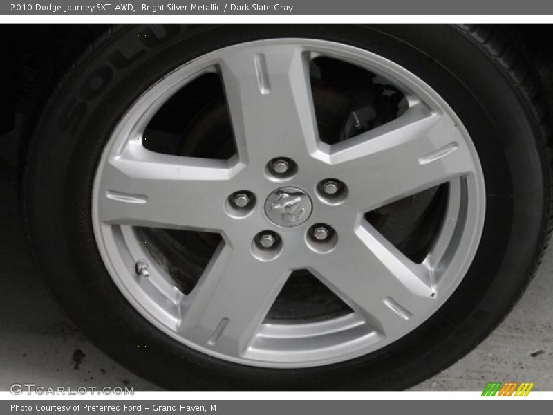 Bright Silver Metallic / Dark Slate Gray 2010 Dodge Journey SXT AWD