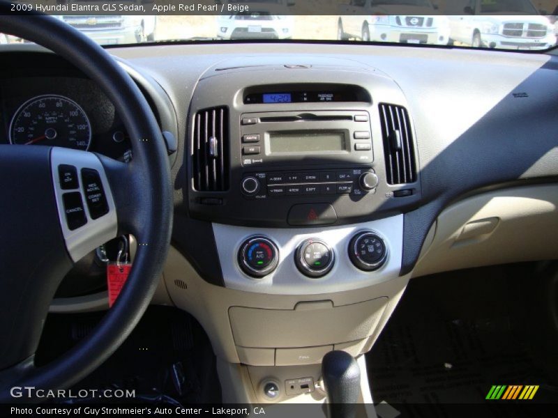 Apple Red Pearl / Beige 2009 Hyundai Elantra GLS Sedan