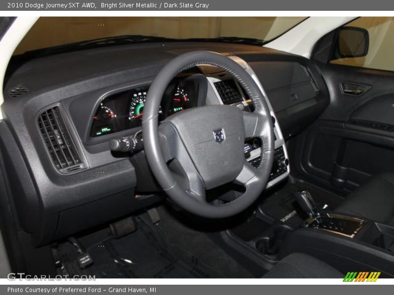 Bright Silver Metallic / Dark Slate Gray 2010 Dodge Journey SXT AWD