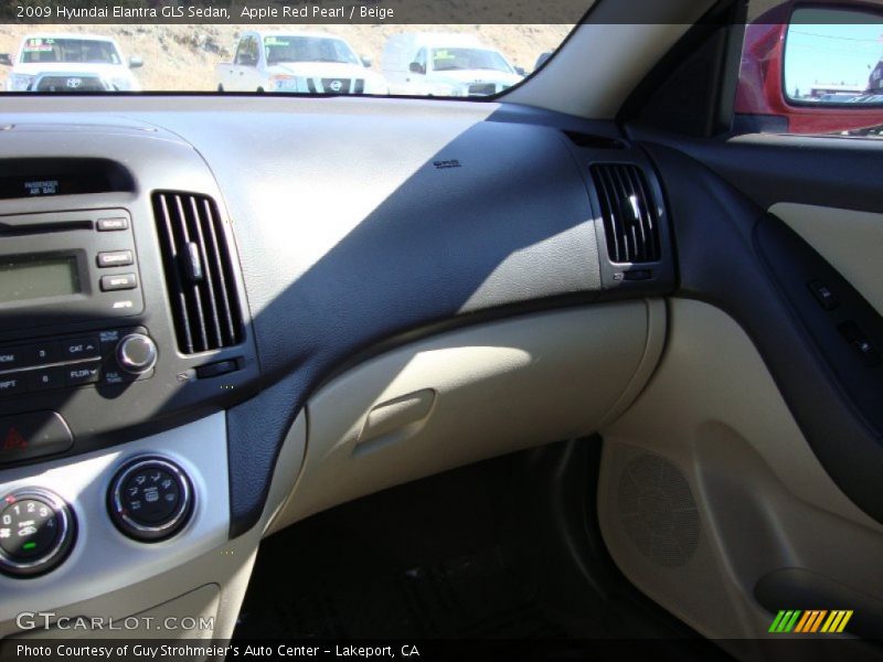 Apple Red Pearl / Beige 2009 Hyundai Elantra GLS Sedan