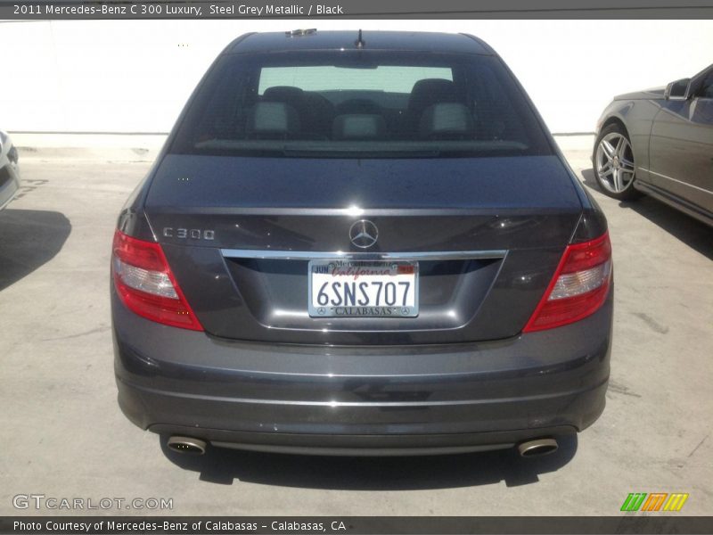Steel Grey Metallic / Black 2011 Mercedes-Benz C 300 Luxury