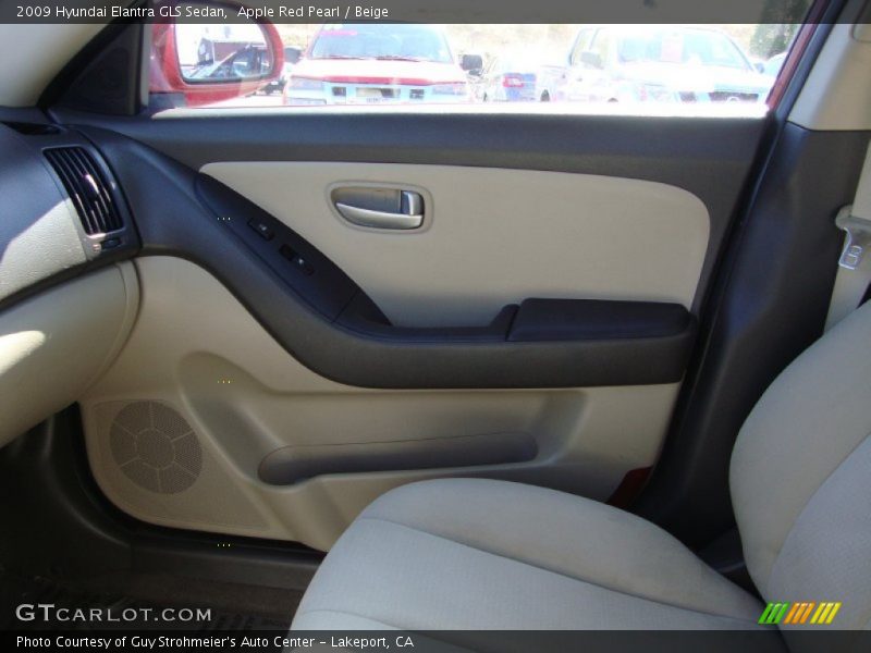 Apple Red Pearl / Beige 2009 Hyundai Elantra GLS Sedan