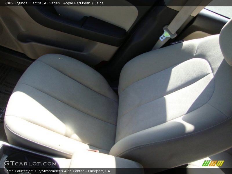 Apple Red Pearl / Beige 2009 Hyundai Elantra GLS Sedan