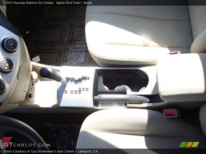 Apple Red Pearl / Beige 2009 Hyundai Elantra GLS Sedan