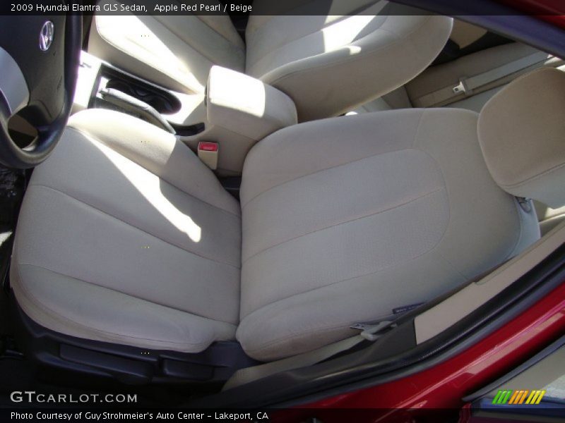 Apple Red Pearl / Beige 2009 Hyundai Elantra GLS Sedan