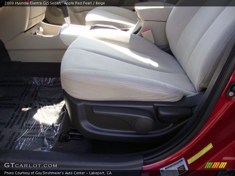 Apple Red Pearl / Beige 2009 Hyundai Elantra GLS Sedan