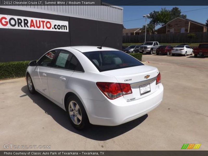 Summit White / Medium Titanium 2012 Chevrolet Cruze LT