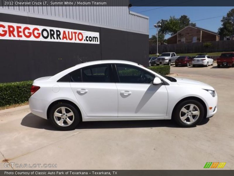 Summit White / Medium Titanium 2012 Chevrolet Cruze LT