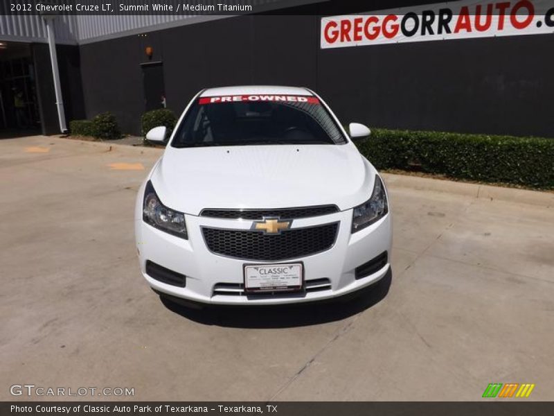 Summit White / Medium Titanium 2012 Chevrolet Cruze LT