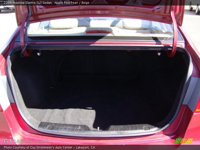 Apple Red Pearl / Beige 2009 Hyundai Elantra GLS Sedan