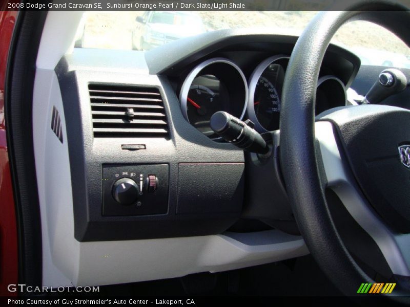 Sunburst Orange Pearl / Dark Slate/Light Shale 2008 Dodge Grand Caravan SE