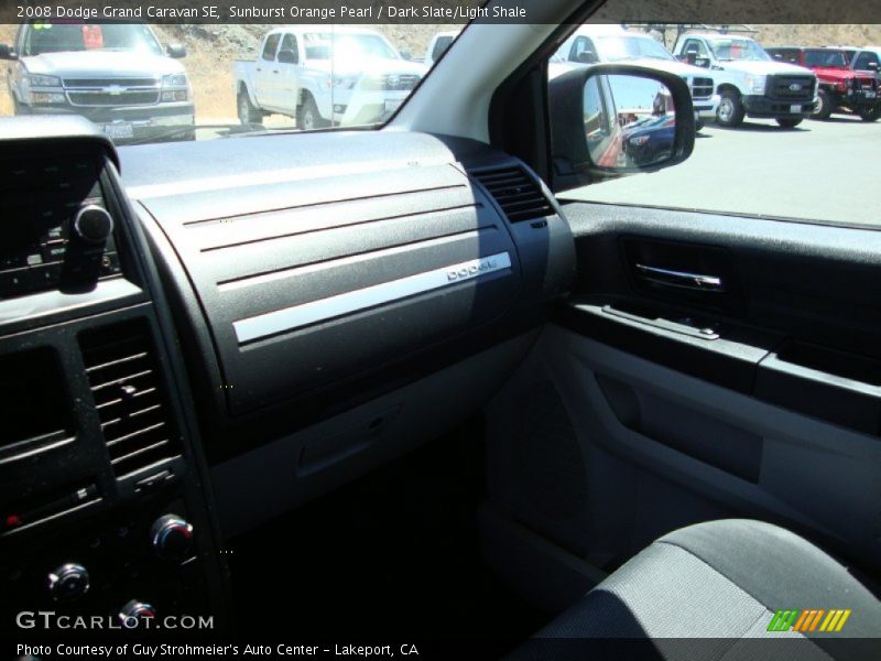 Sunburst Orange Pearl / Dark Slate/Light Shale 2008 Dodge Grand Caravan SE