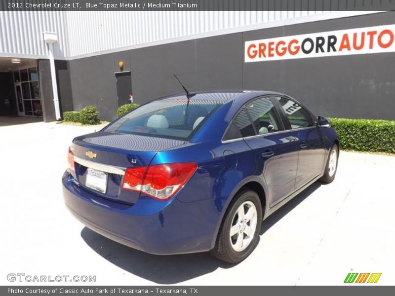 Blue Topaz Metallic / Medium Titanium 2012 Chevrolet Cruze LT
