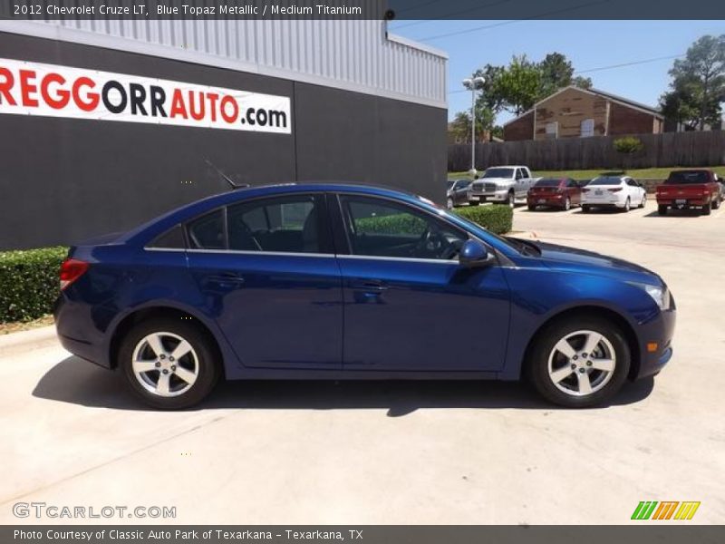 Blue Topaz Metallic / Medium Titanium 2012 Chevrolet Cruze LT