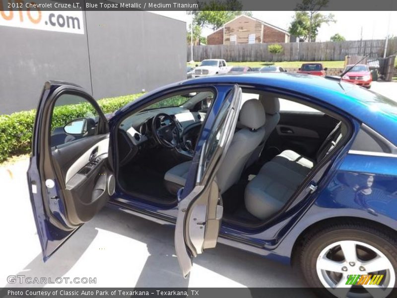 Blue Topaz Metallic / Medium Titanium 2012 Chevrolet Cruze LT