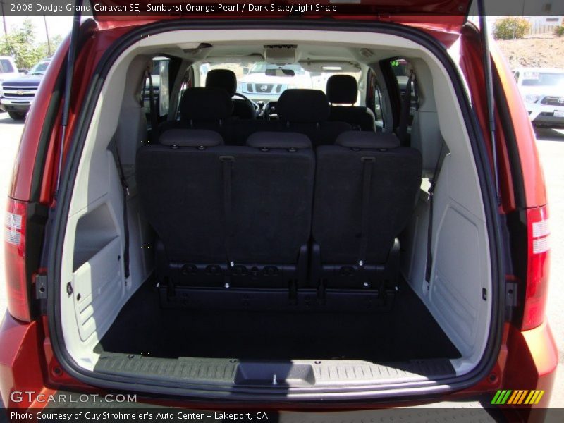 Sunburst Orange Pearl / Dark Slate/Light Shale 2008 Dodge Grand Caravan SE