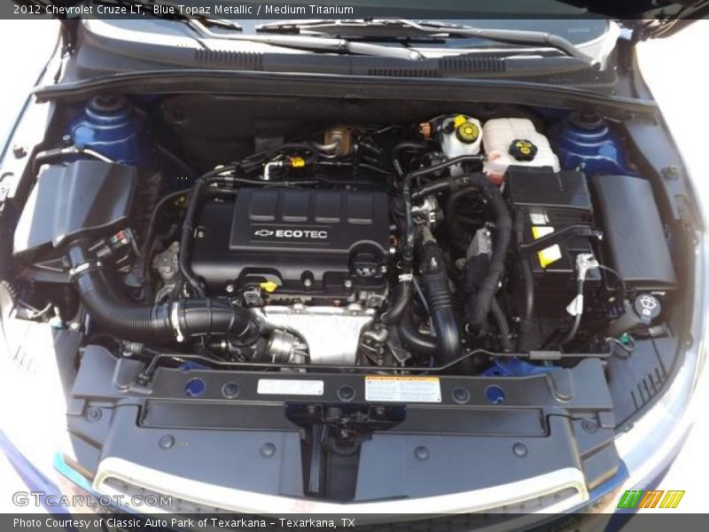 Blue Topaz Metallic / Medium Titanium 2012 Chevrolet Cruze LT
