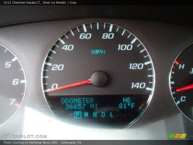Silver Ice Metallic / Gray 2012 Chevrolet Impala LT