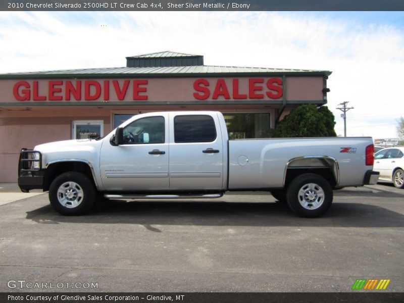 Sheer Silver Metallic / Ebony 2010 Chevrolet Silverado 2500HD LT Crew Cab 4x4