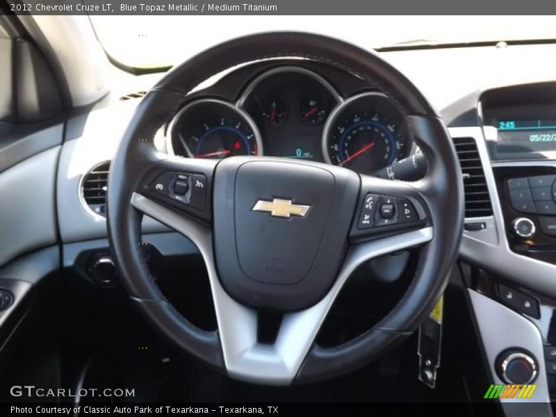 Blue Topaz Metallic / Medium Titanium 2012 Chevrolet Cruze LT
