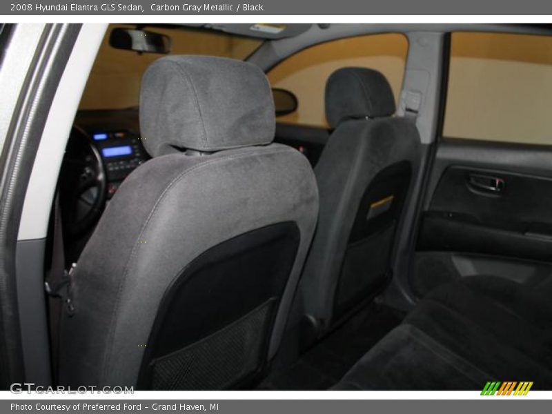 Carbon Gray Metallic / Black 2008 Hyundai Elantra GLS Sedan