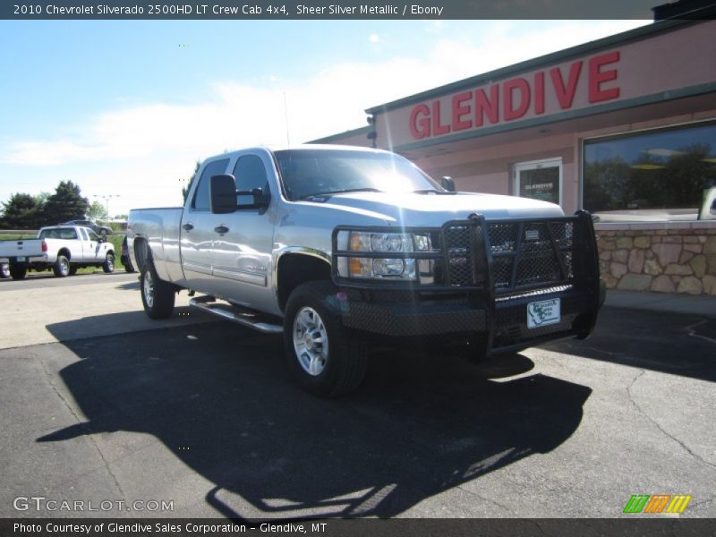 Sheer Silver Metallic / Ebony 2010 Chevrolet Silverado 2500HD LT Crew Cab 4x4