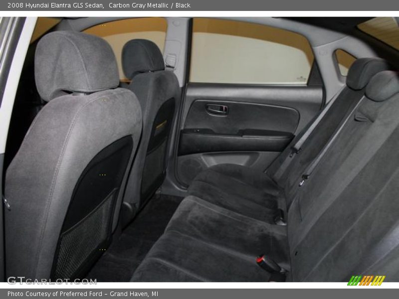 Carbon Gray Metallic / Black 2008 Hyundai Elantra GLS Sedan