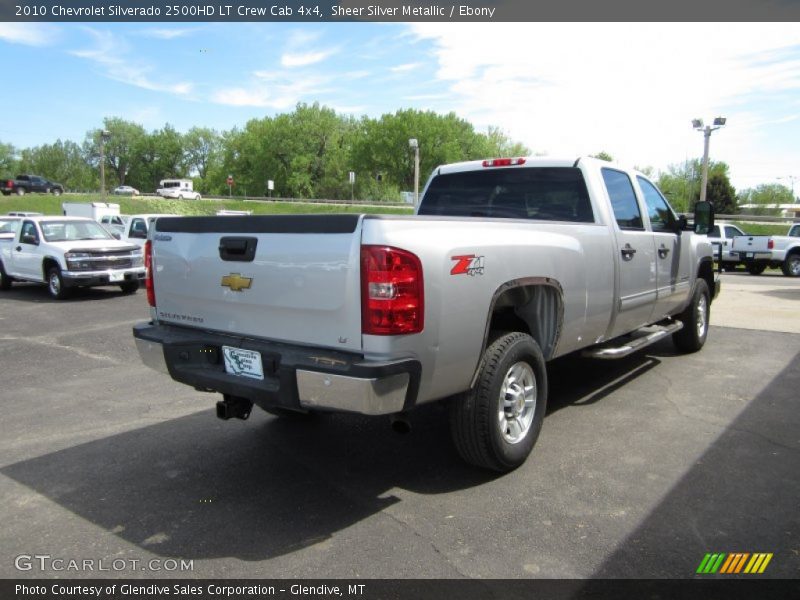 Sheer Silver Metallic / Ebony 2010 Chevrolet Silverado 2500HD LT Crew Cab 4x4