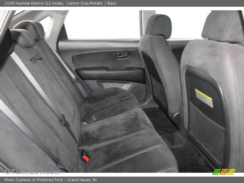 Carbon Gray Metallic / Black 2008 Hyundai Elantra GLS Sedan