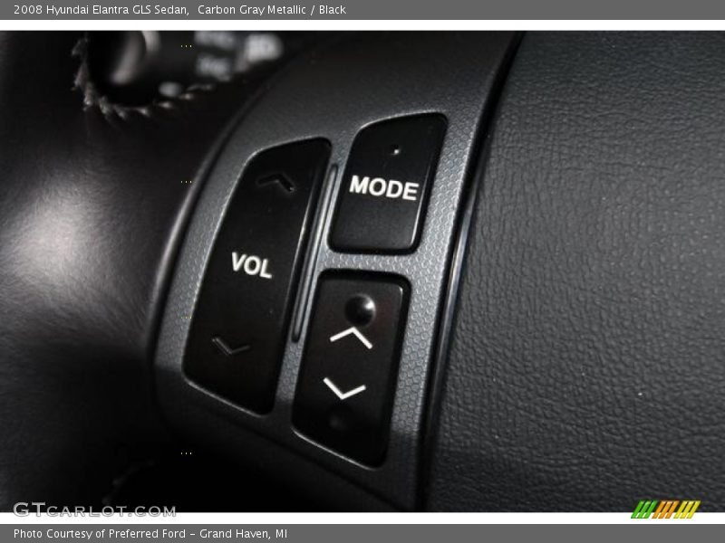 Carbon Gray Metallic / Black 2008 Hyundai Elantra GLS Sedan