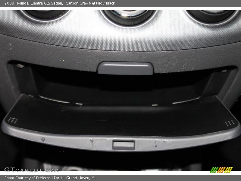 Carbon Gray Metallic / Black 2008 Hyundai Elantra GLS Sedan