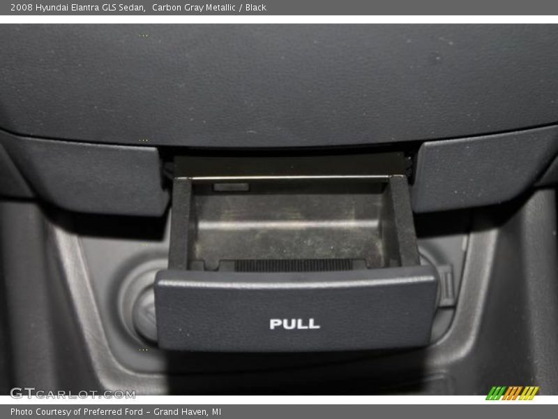 Carbon Gray Metallic / Black 2008 Hyundai Elantra GLS Sedan