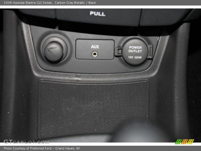 Carbon Gray Metallic / Black 2008 Hyundai Elantra GLS Sedan