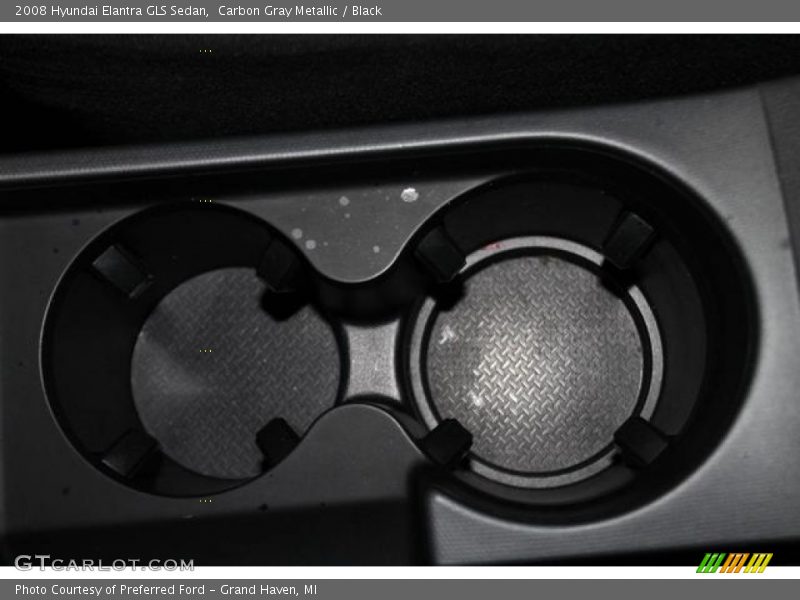 Carbon Gray Metallic / Black 2008 Hyundai Elantra GLS Sedan