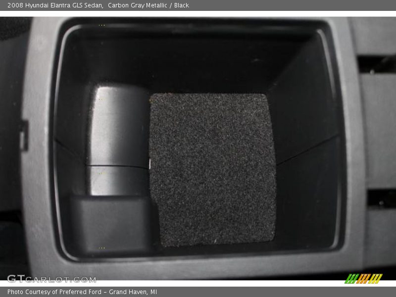 Carbon Gray Metallic / Black 2008 Hyundai Elantra GLS Sedan