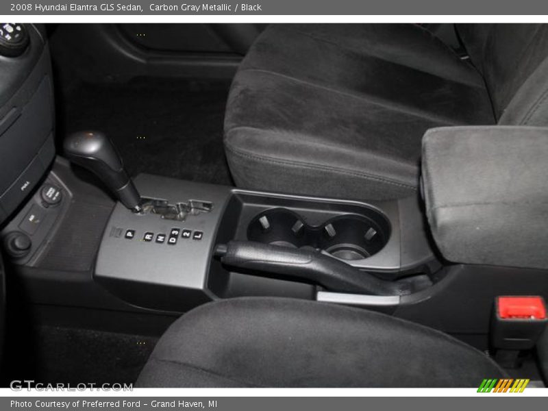 Carbon Gray Metallic / Black 2008 Hyundai Elantra GLS Sedan