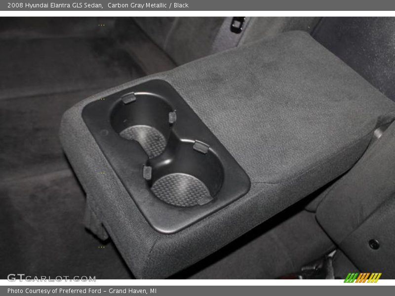 Carbon Gray Metallic / Black 2008 Hyundai Elantra GLS Sedan