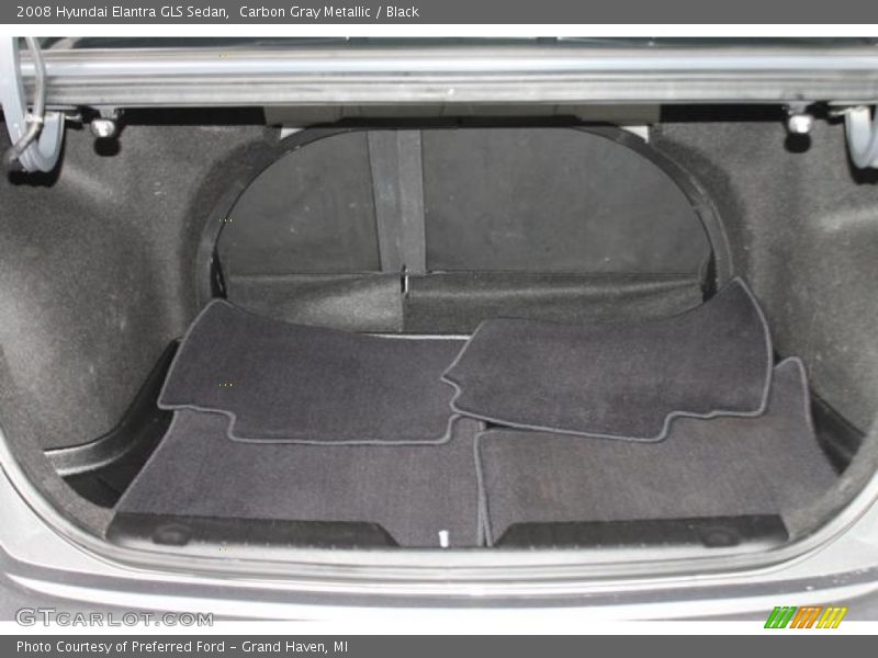 Carbon Gray Metallic / Black 2008 Hyundai Elantra GLS Sedan