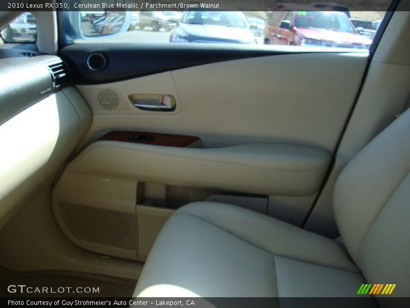 Cerulean Blue Metallic / Parchment/Brown Walnut 2010 Lexus RX 350