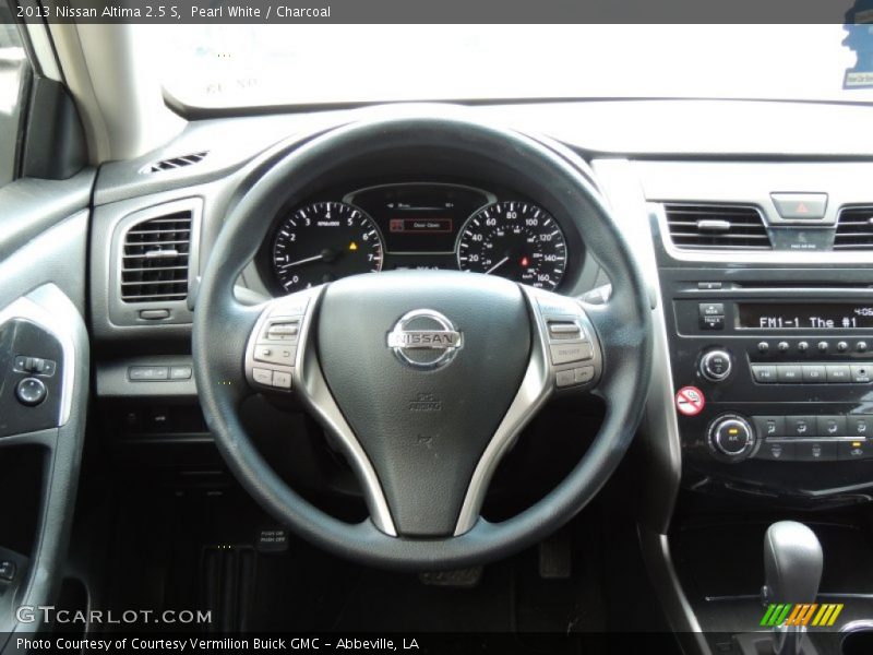 Pearl White / Charcoal 2013 Nissan Altima 2.5 S