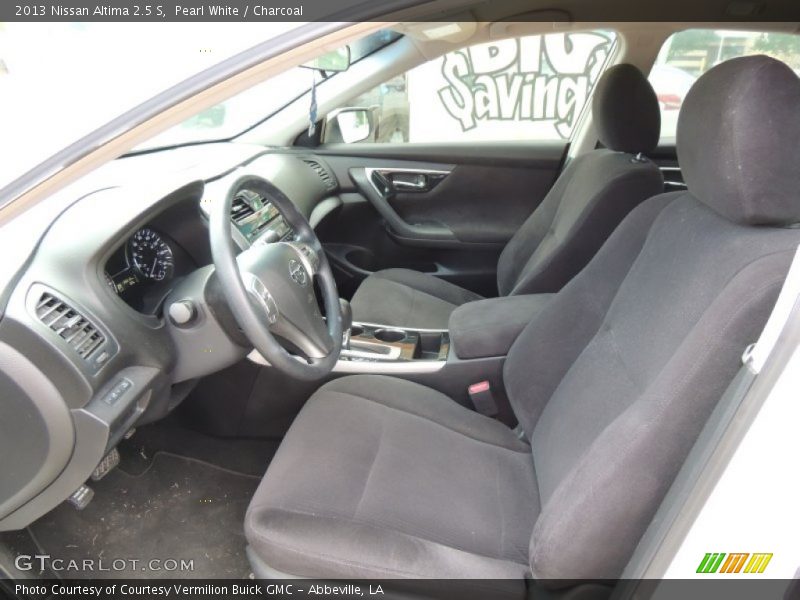 Pearl White / Charcoal 2013 Nissan Altima 2.5 S