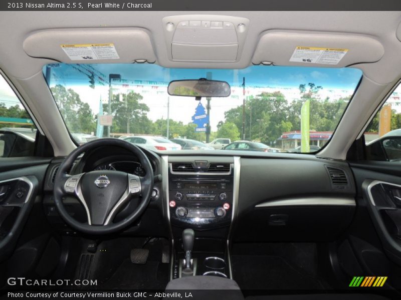 Pearl White / Charcoal 2013 Nissan Altima 2.5 S