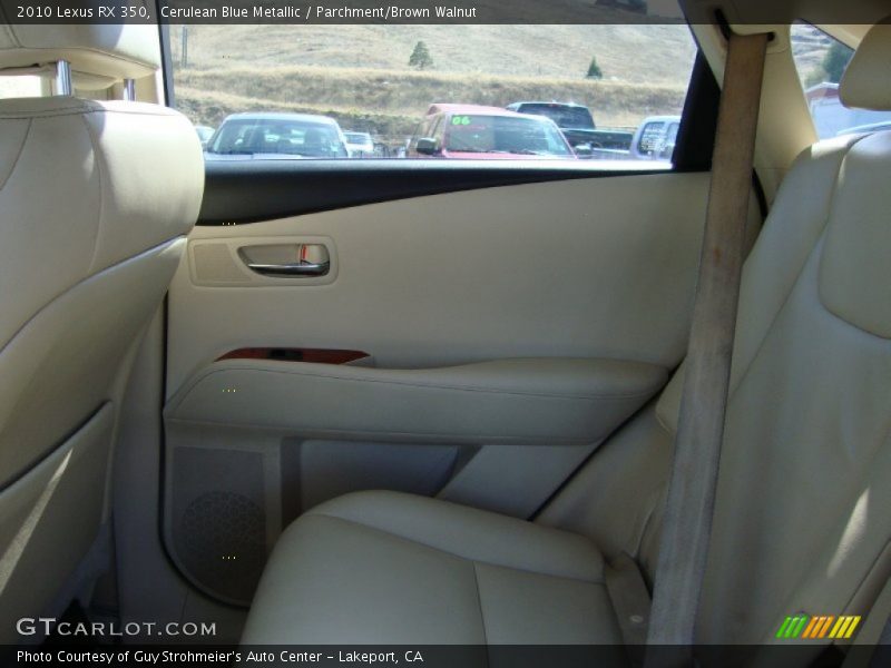 Cerulean Blue Metallic / Parchment/Brown Walnut 2010 Lexus RX 350