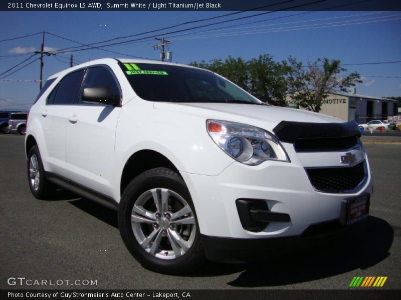 Summit White / Light Titanium/Jet Black 2011 Chevrolet Equinox LS AWD