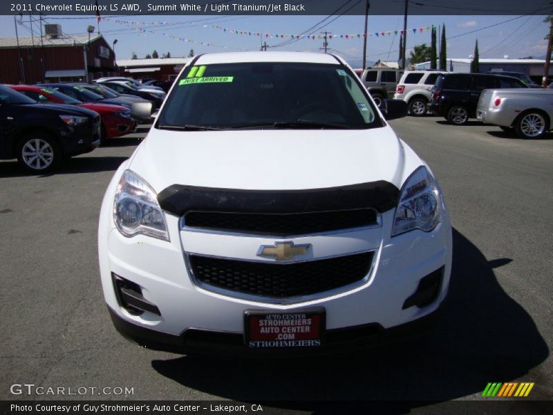Summit White / Light Titanium/Jet Black 2011 Chevrolet Equinox LS AWD