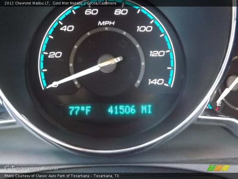 Gold Mist Metallic / Cocoa/Cashmere 2012 Chevrolet Malibu LT