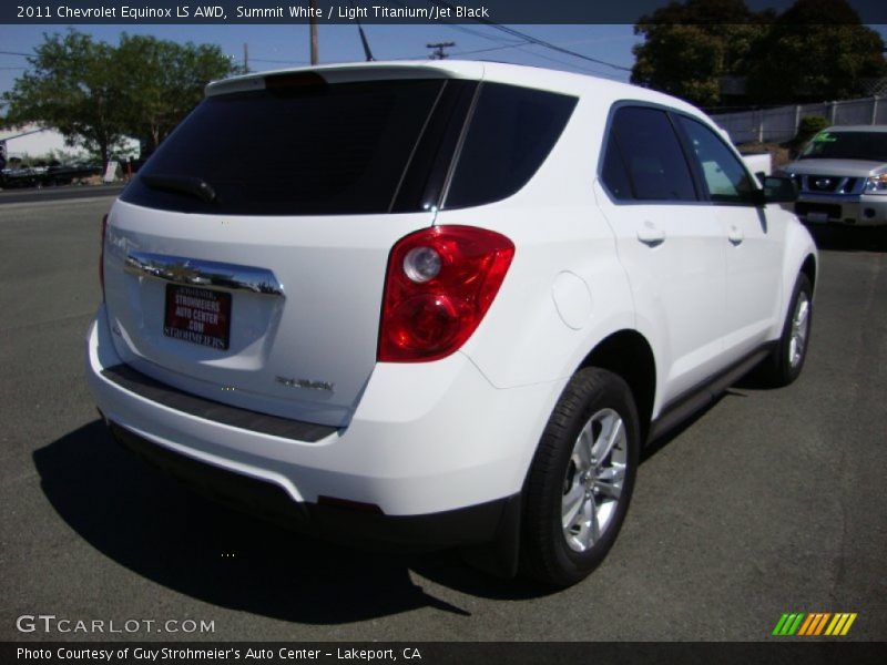 Summit White / Light Titanium/Jet Black 2011 Chevrolet Equinox LS AWD