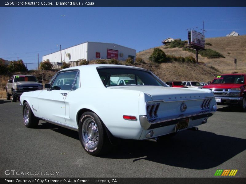 Diamond Blue / Aqua 1968 Ford Mustang Coupe