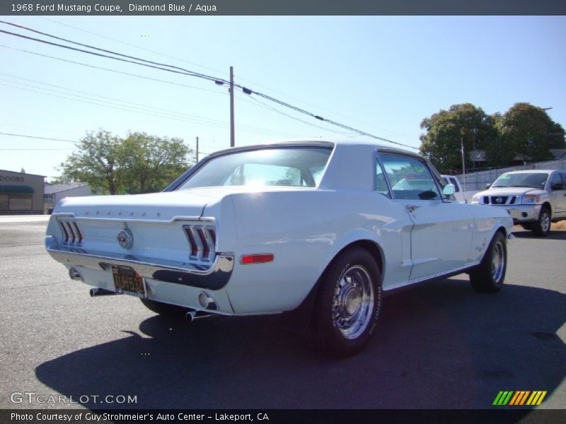 Diamond Blue / Aqua 1968 Ford Mustang Coupe