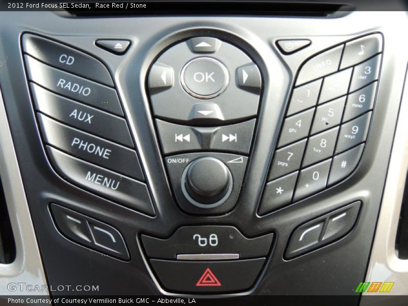 Race Red / Stone 2012 Ford Focus SEL Sedan